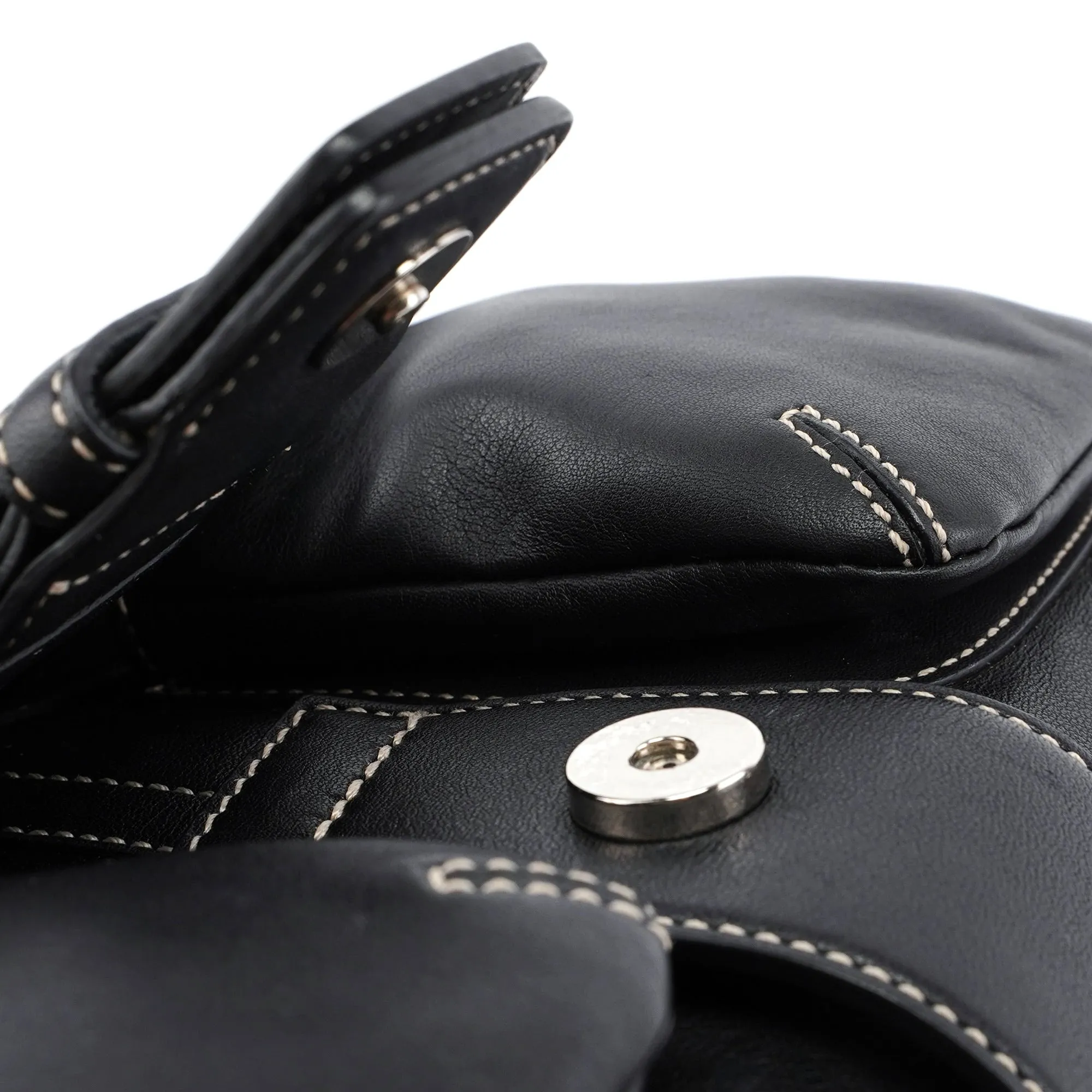3653 Black Leather Soho Shoulder Bag