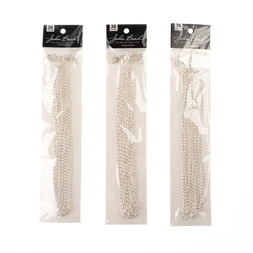 36in Chain And Findings Set- 3x4mm Curb Chain