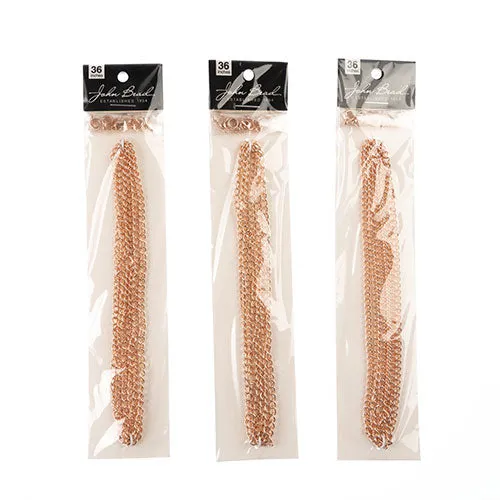36in Chain And Findings Set- 3x4mm Curb Chain