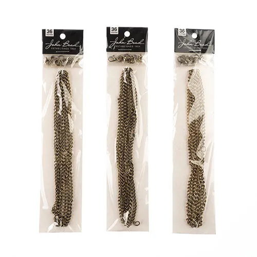 36in Chain And Findings Set- 3x4mm Curb Chain