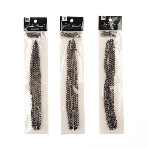 36in Chain And Findings Set- 3x4mm Curb Chain