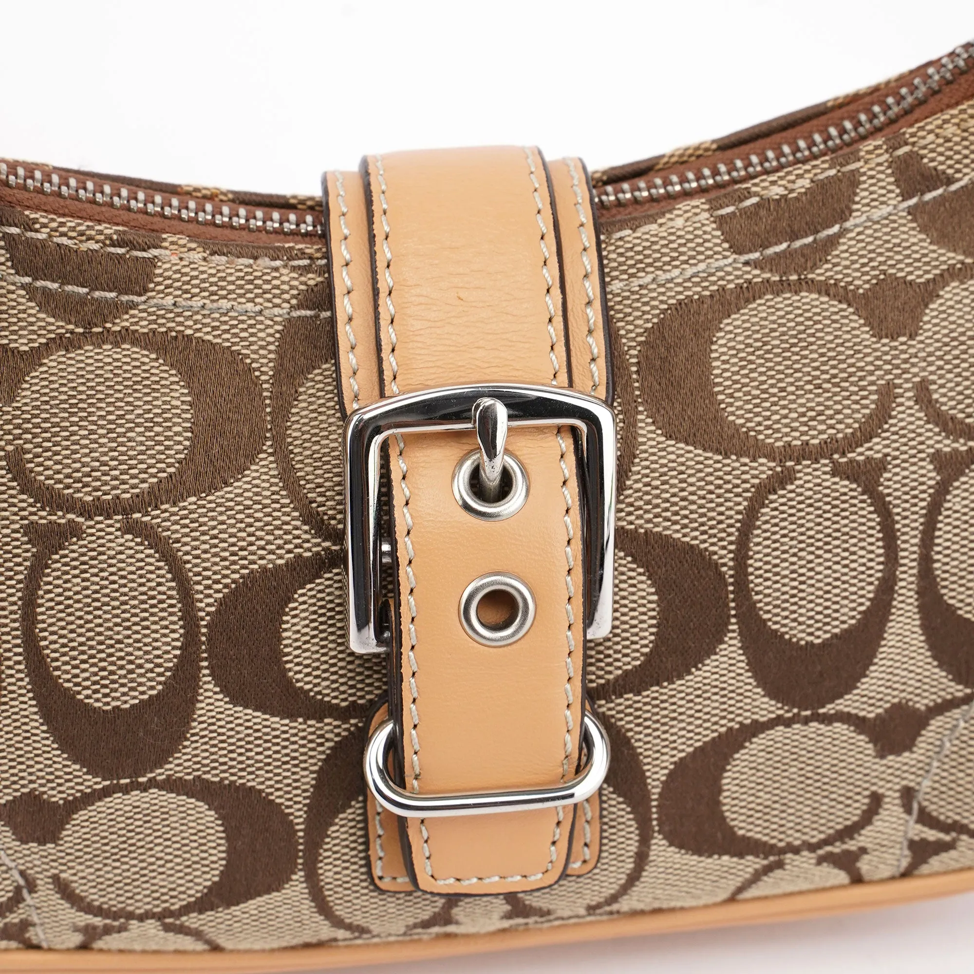 6362 Beige Signature C Soho Shoulder Bag