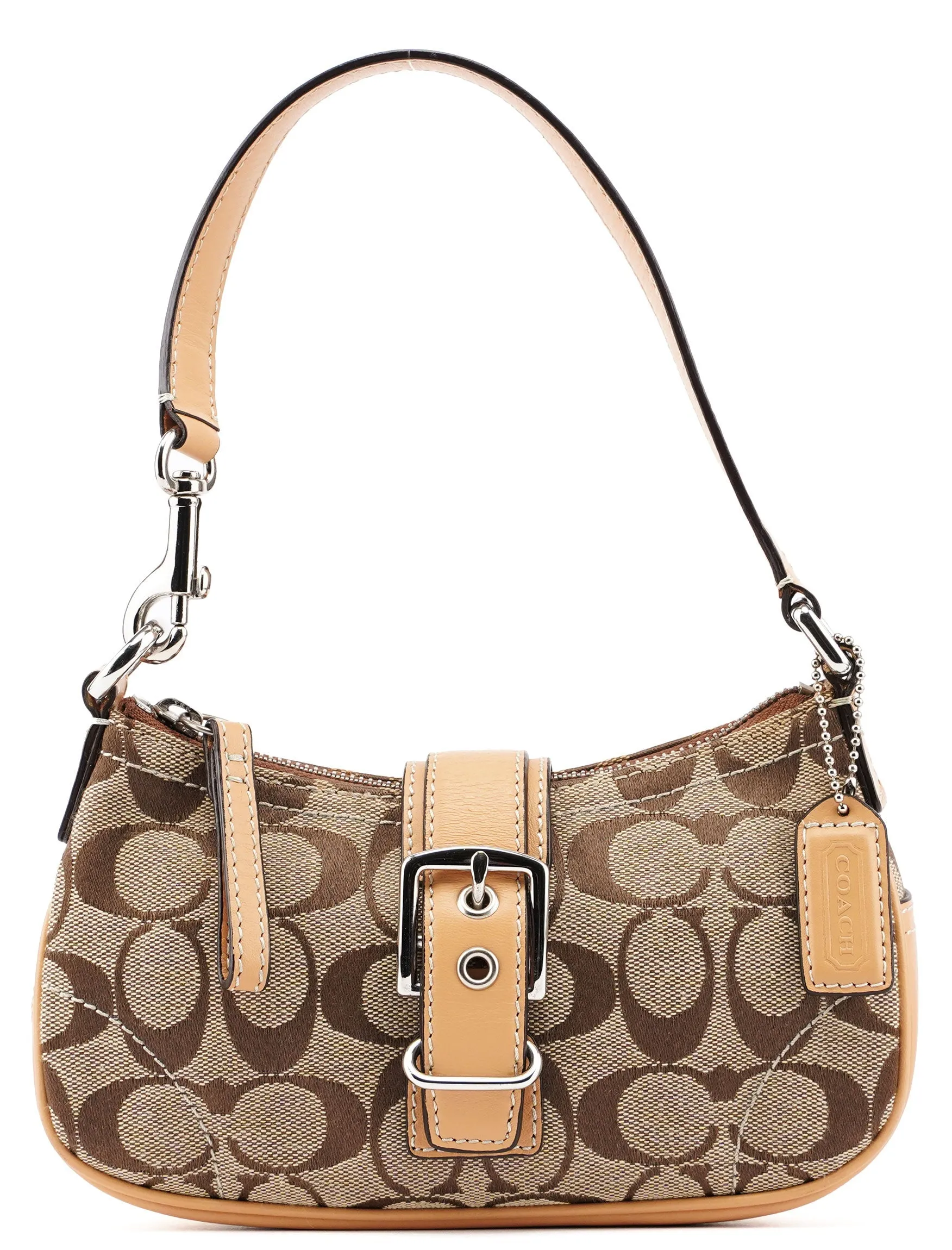 6362 Beige Signature C Soho Shoulder Bag