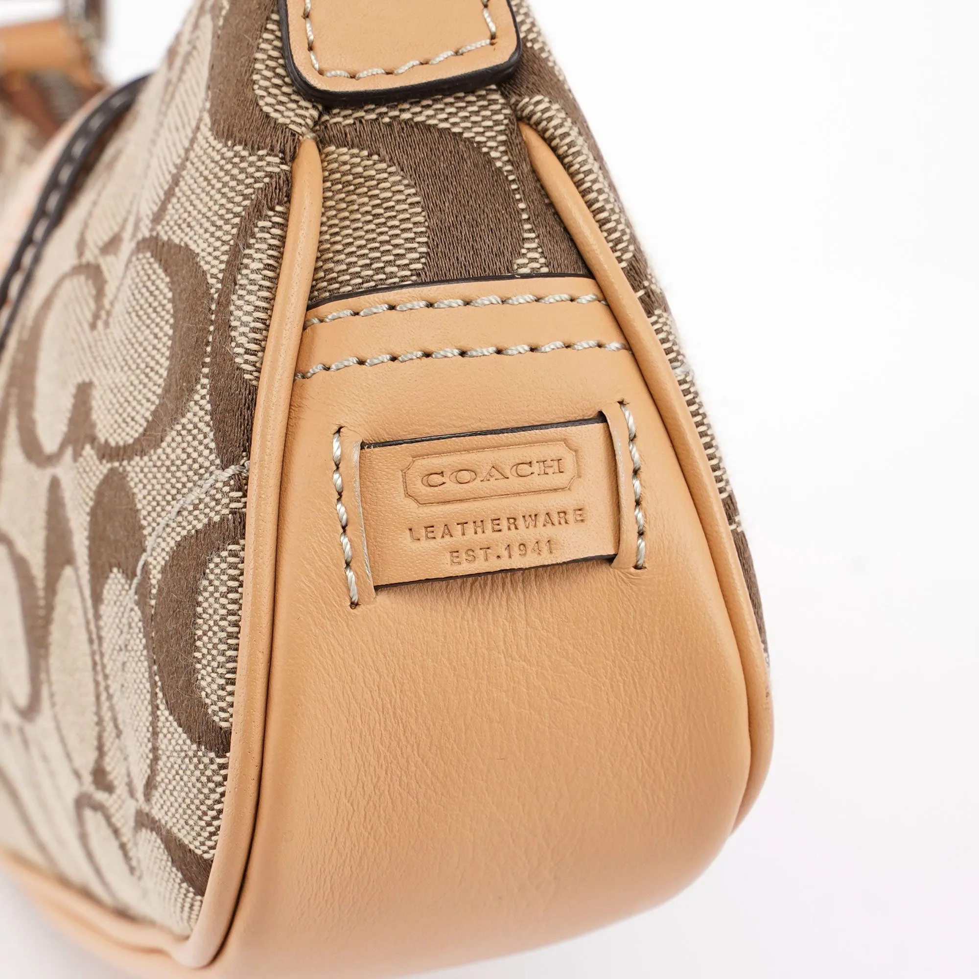 6362 Beige Signature C Soho Shoulder Bag