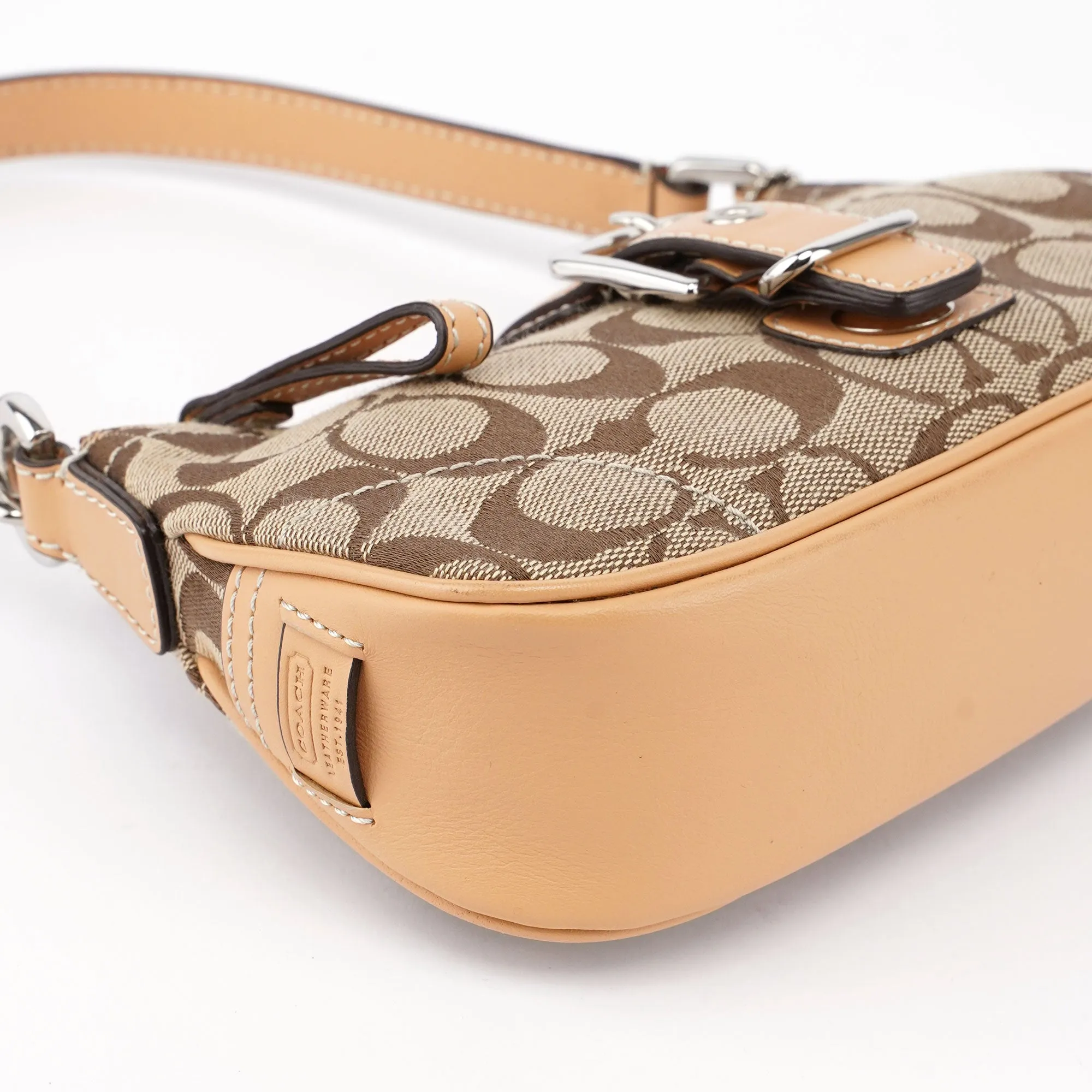 6362 Beige Signature C Soho Shoulder Bag