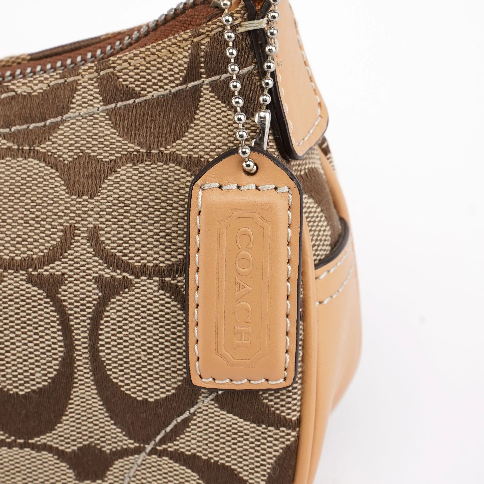 6362 Beige Signature C Soho Shoulder Bag