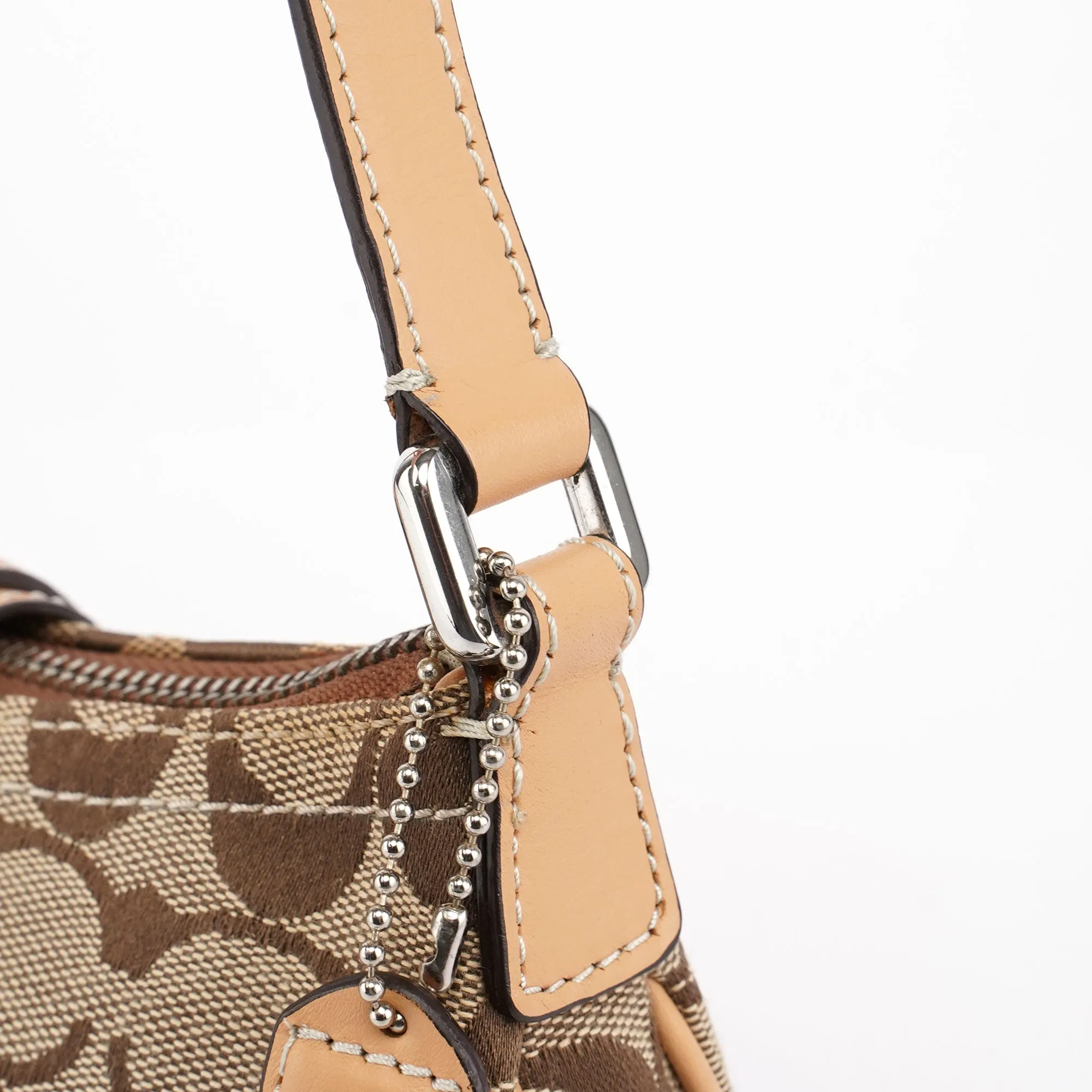 6362 Beige Signature C Soho Shoulder Bag