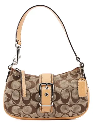 6362 Beige Signature C Soho Shoulder Bag