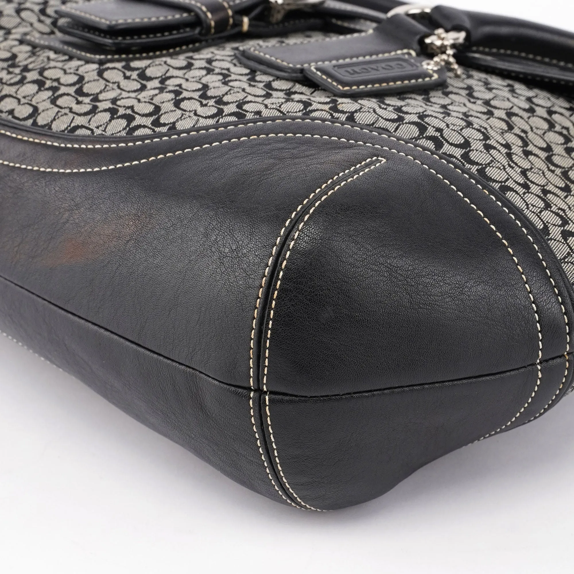 6821 Grey Signature C Soho Tote Bag