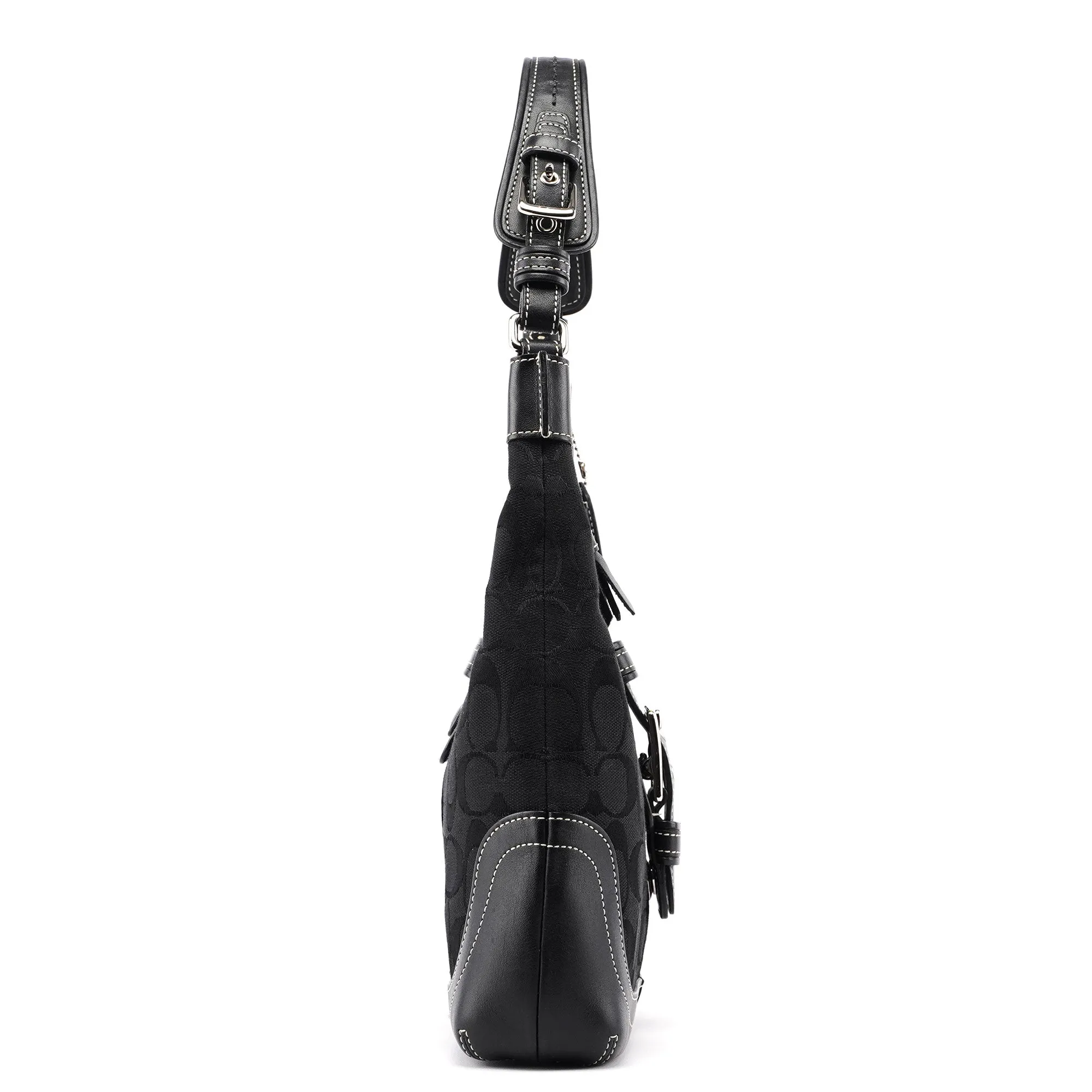 6823 Black Signature C Soho Shoulder Bag