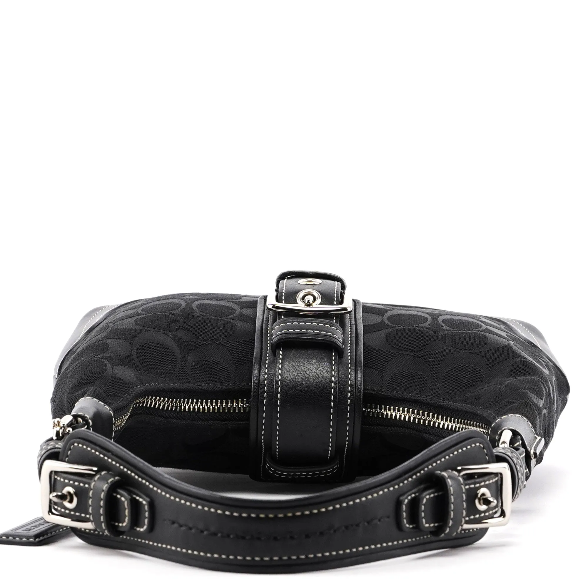 6823 Black Signature C Soho Shoulder Bag