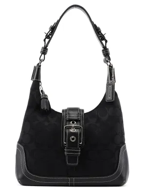 6823 Black Signature C Soho Shoulder Bag