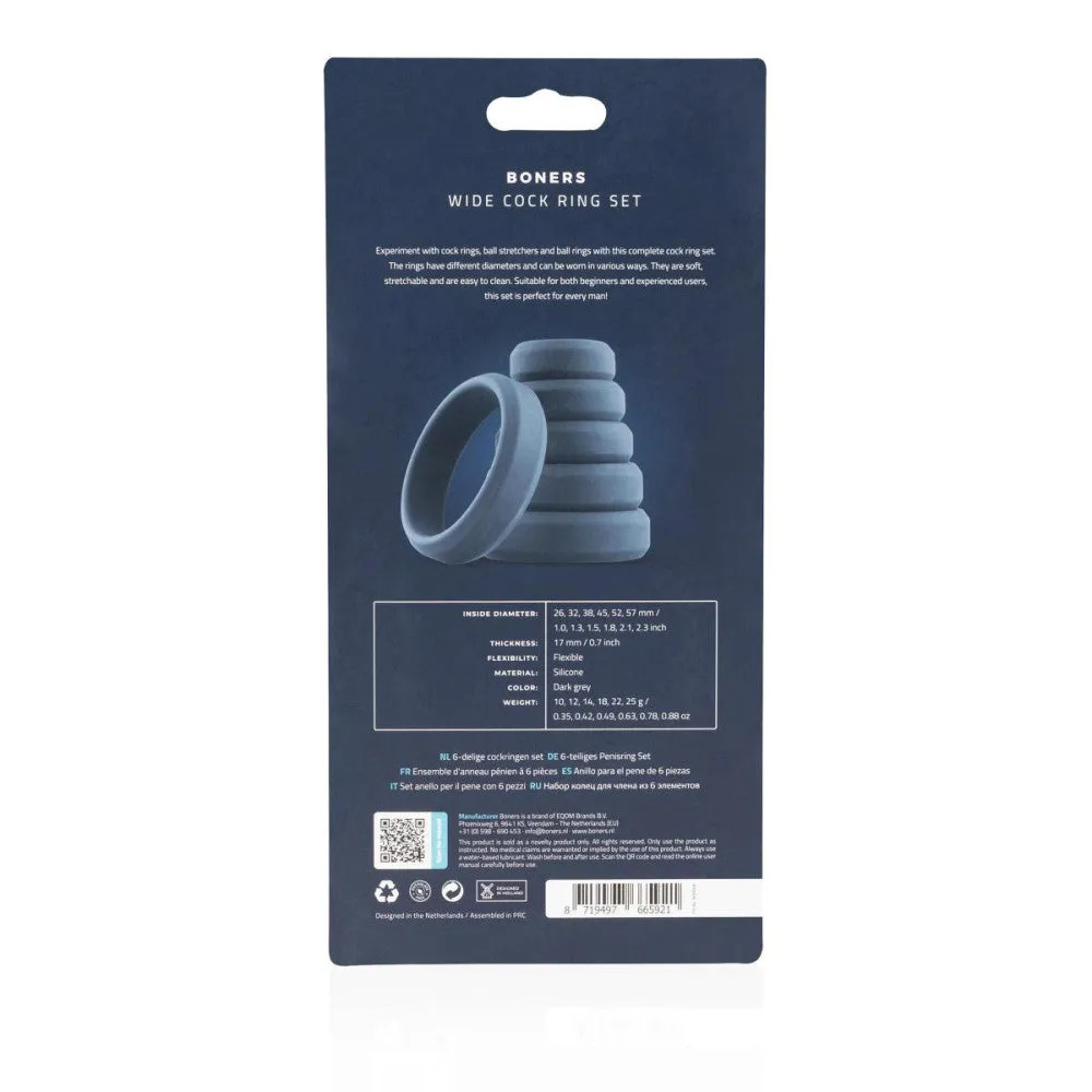 6pc Cock Ring Set