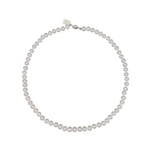 703-01-S | 7MM ROUND PEARL NECKLACE (WHITE)