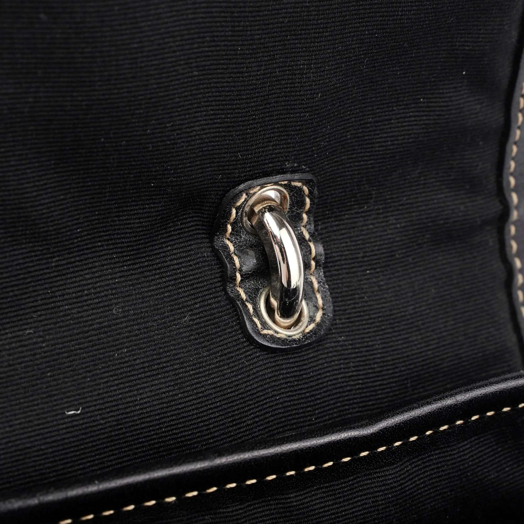 7078 Grey Signature C Soho Top Handle Bag