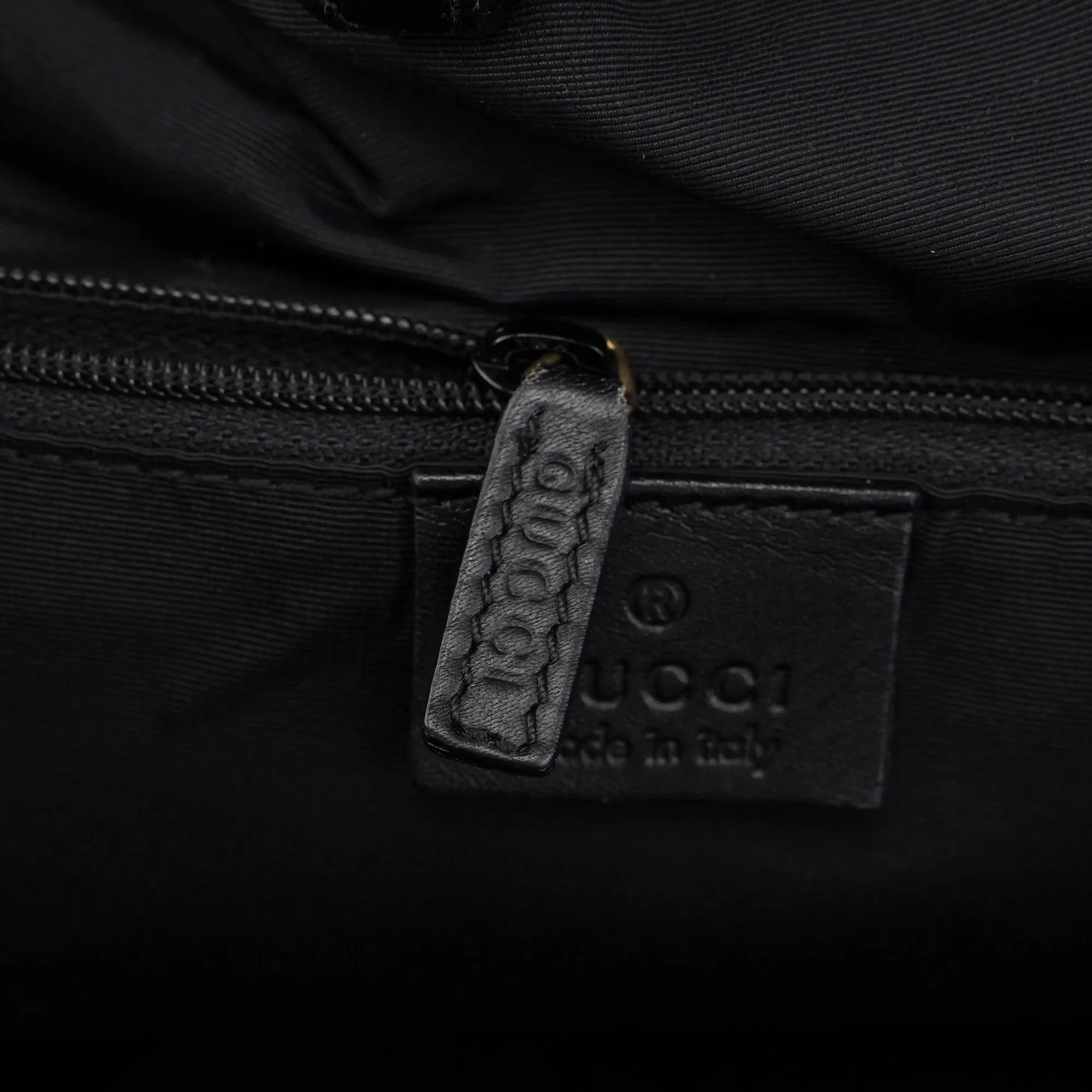 76554 Anthracite GG Denim Dual Handle Bag