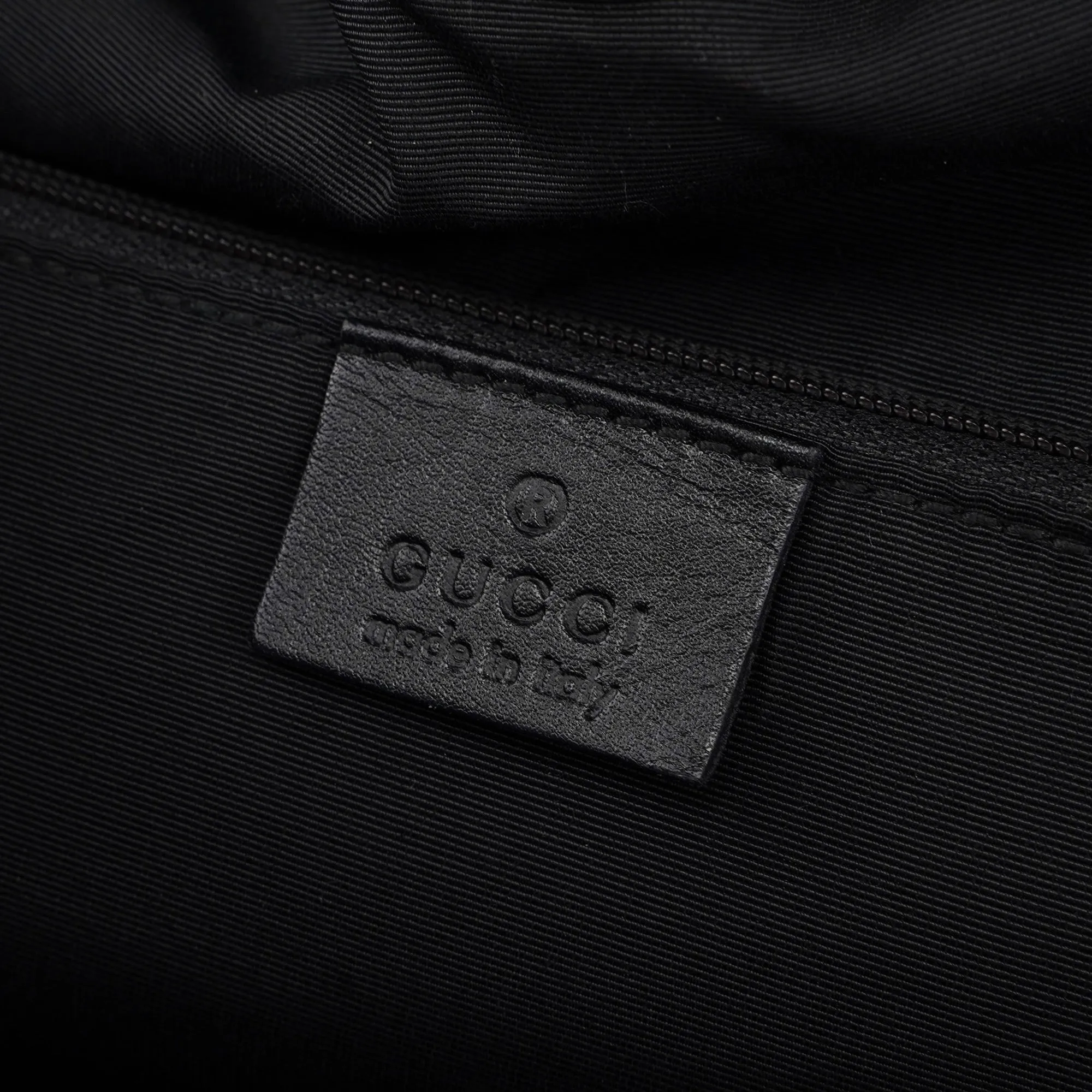 76554 Anthracite GG Denim Dual Handle Bag