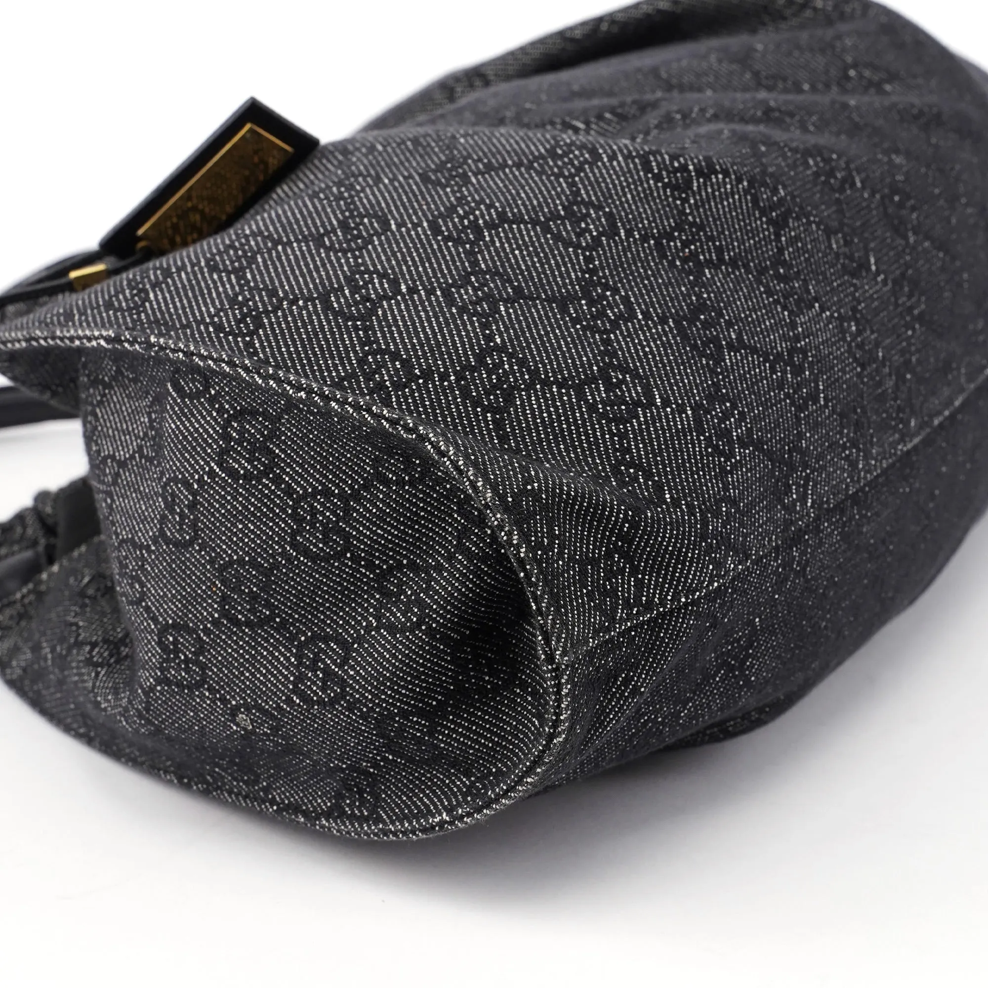 76554 Anthracite GG Denim Dual Handle Bag