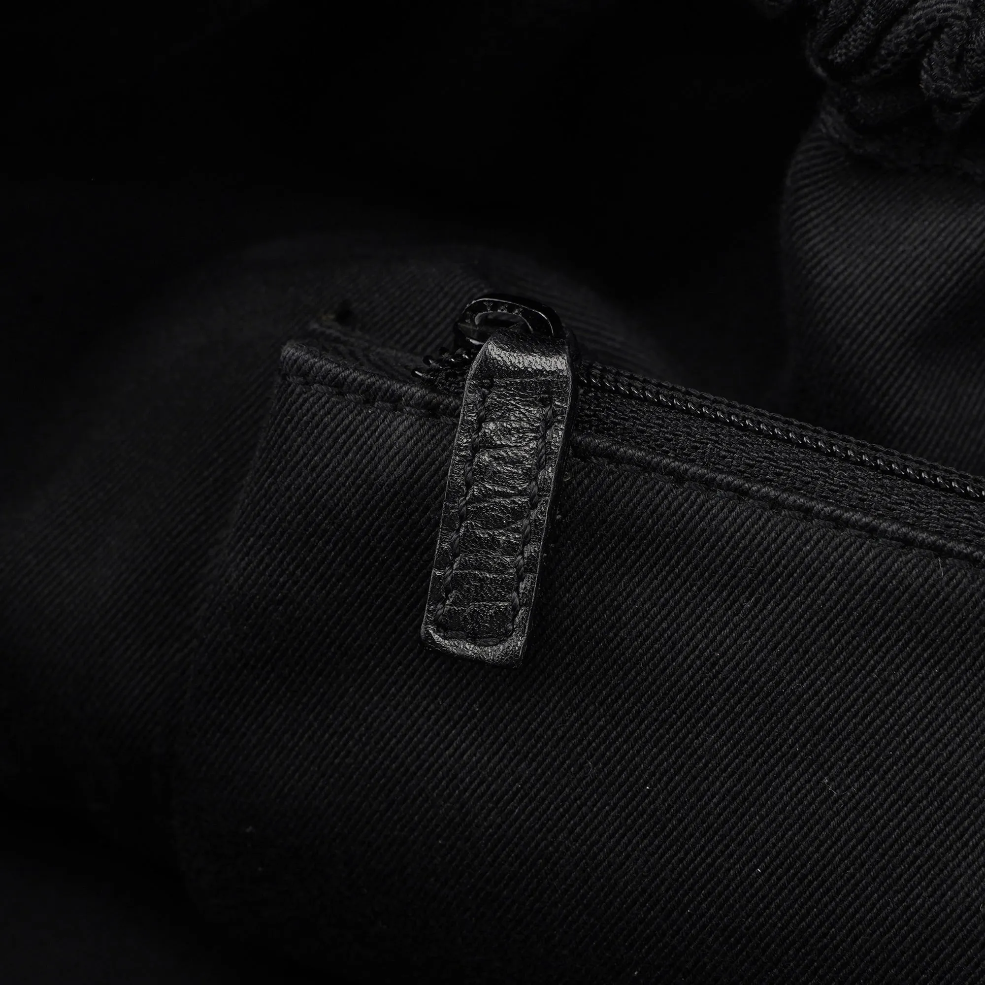 76554 Black GG Dual Handle Bag