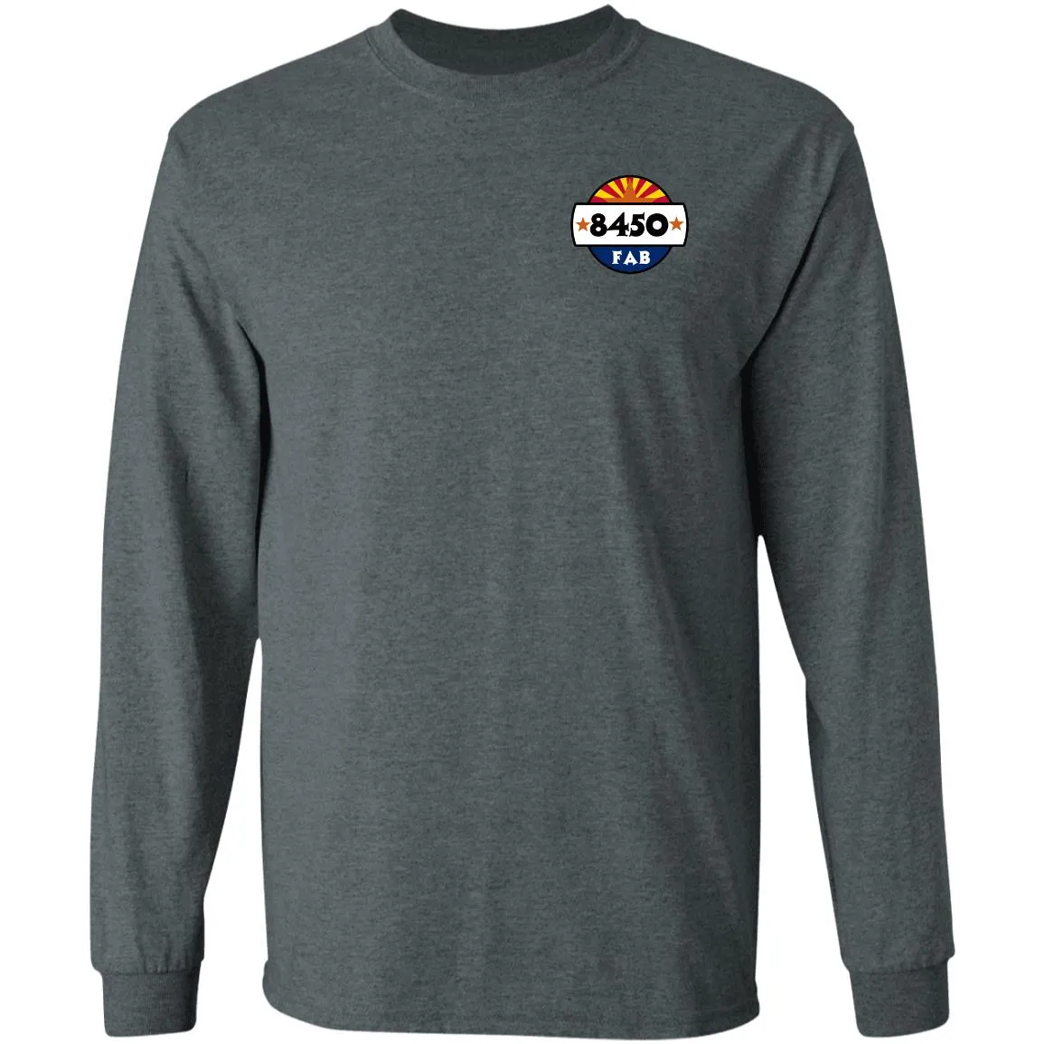 8450 Fabrication 2-sided print G240 Gildan LS Ultra Cotton T-Shirt