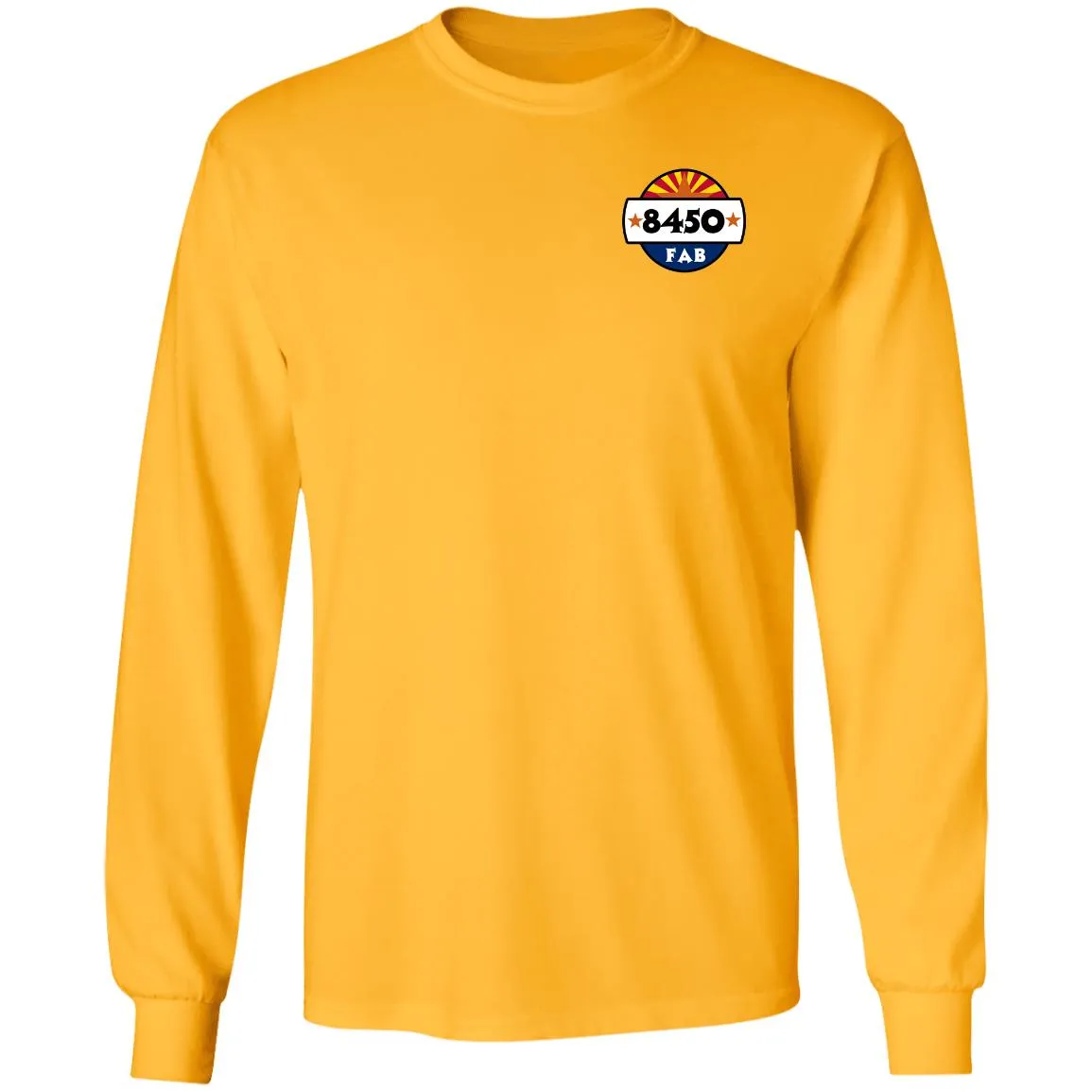 8450 Fabrication 2-sided print G240 Gildan LS Ultra Cotton T-Shirt