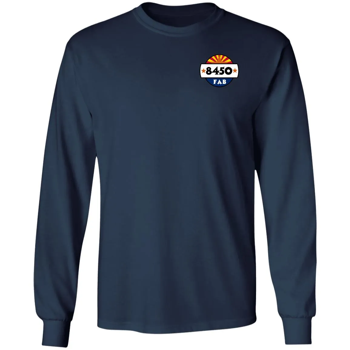 8450 Fabrication 2-sided print G240 Gildan LS Ultra Cotton T-Shirt