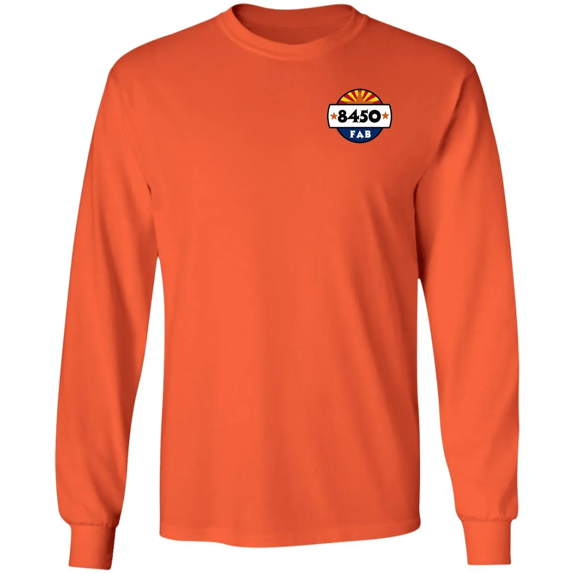 8450 Fabrication 2-sided print G240 Gildan LS Ultra Cotton T-Shirt