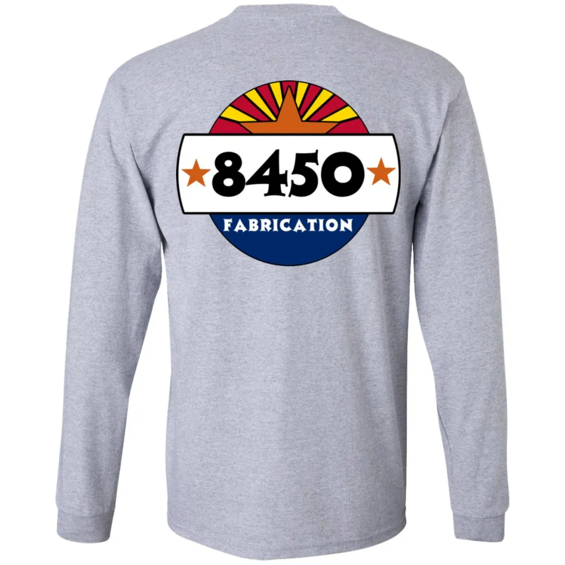 8450 Fabrication 2-sided print G240 Gildan LS Ultra Cotton T-Shirt