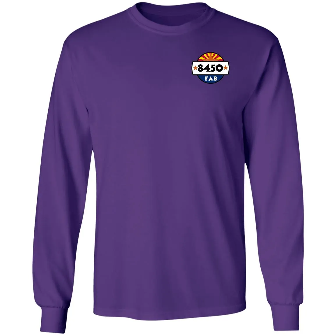 8450 Fabrication 2-sided print G240 Gildan LS Ultra Cotton T-Shirt