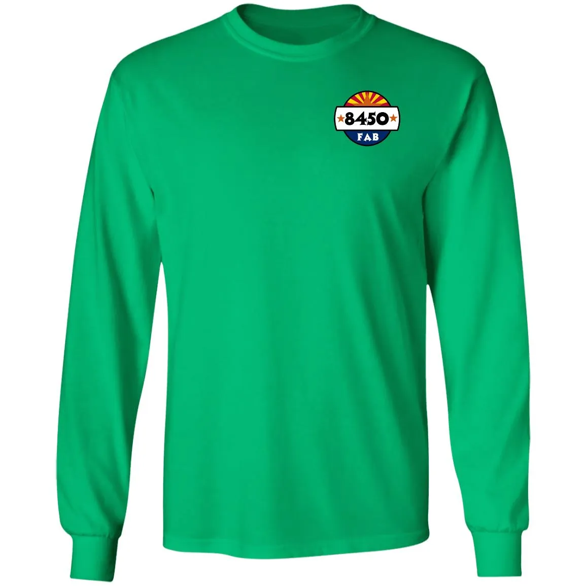 8450 Fabrication 2-sided print G240 Gildan LS Ultra Cotton T-Shirt