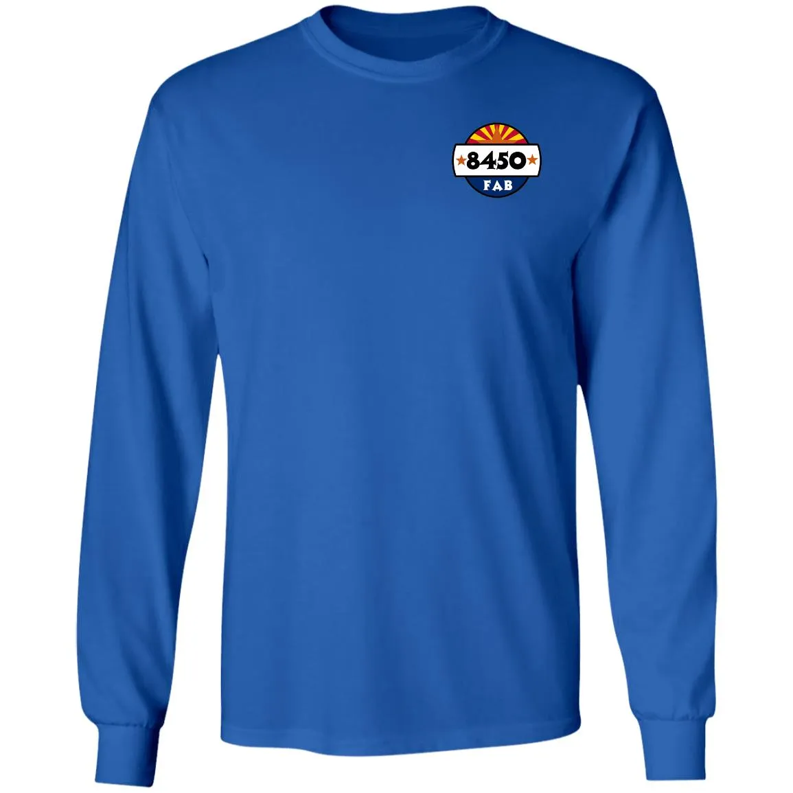 8450 Fabrication 2-sided print G240 Gildan LS Ultra Cotton T-Shirt