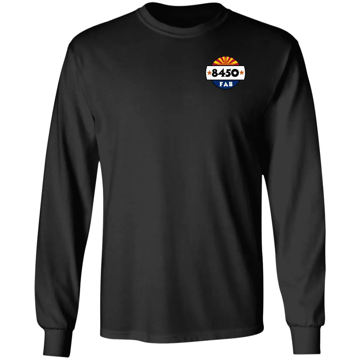 8450 Fabrication 2-sided print G240 Gildan LS Ultra Cotton T-Shirt