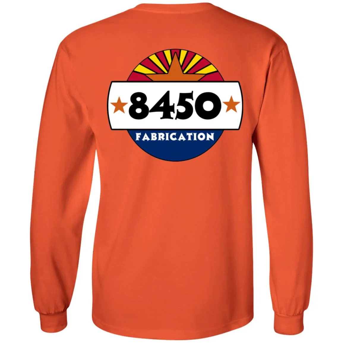 8450 Fabrication 2-sided print G240 Gildan LS Ultra Cotton T-Shirt