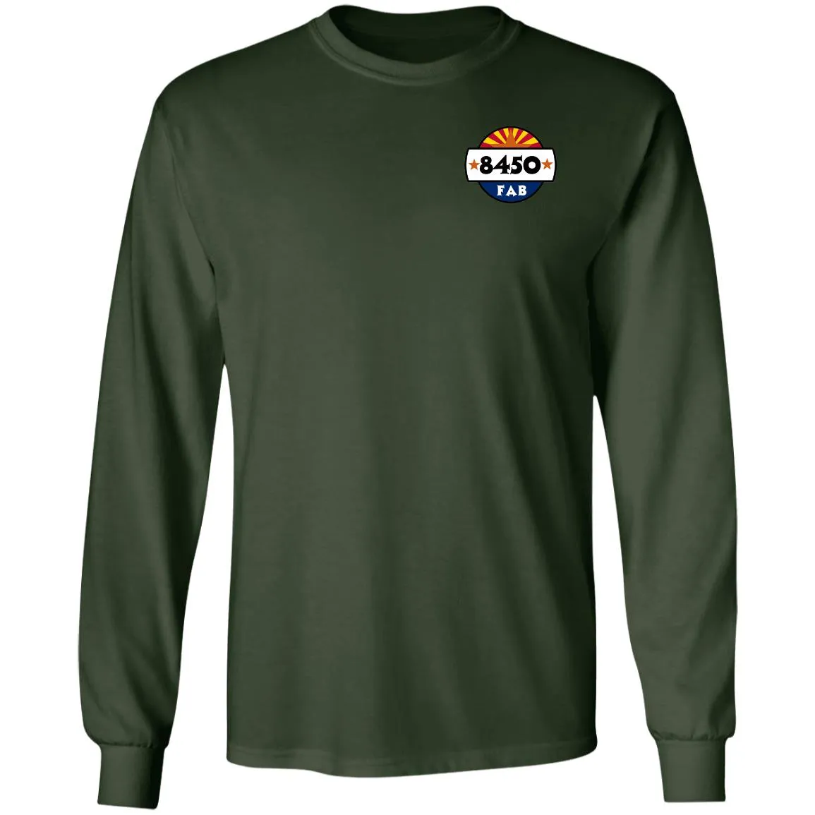 8450 Fabrication 2-sided print G240 Gildan LS Ultra Cotton T-Shirt
