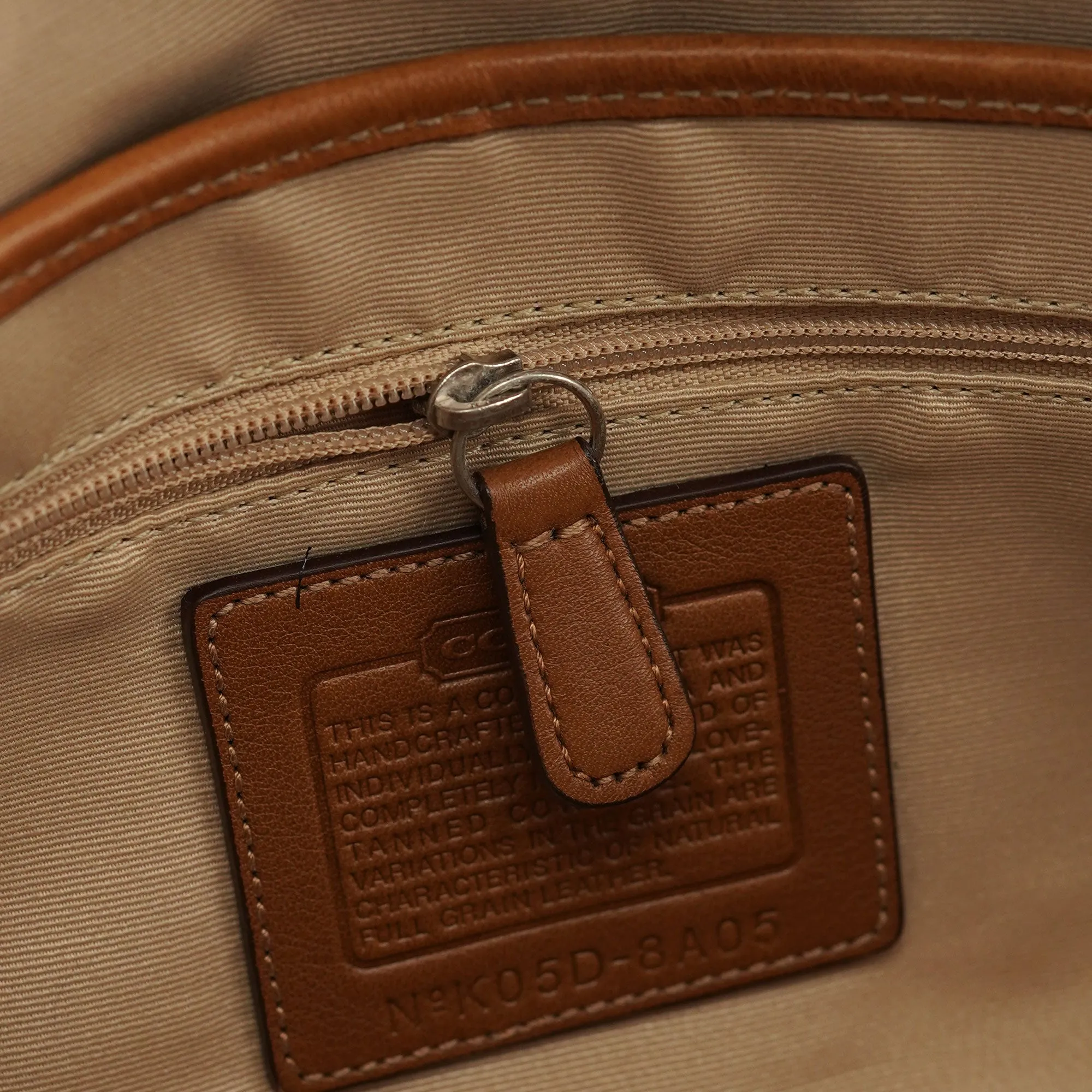8A05 Brown Leather Soho Shoulder Bag