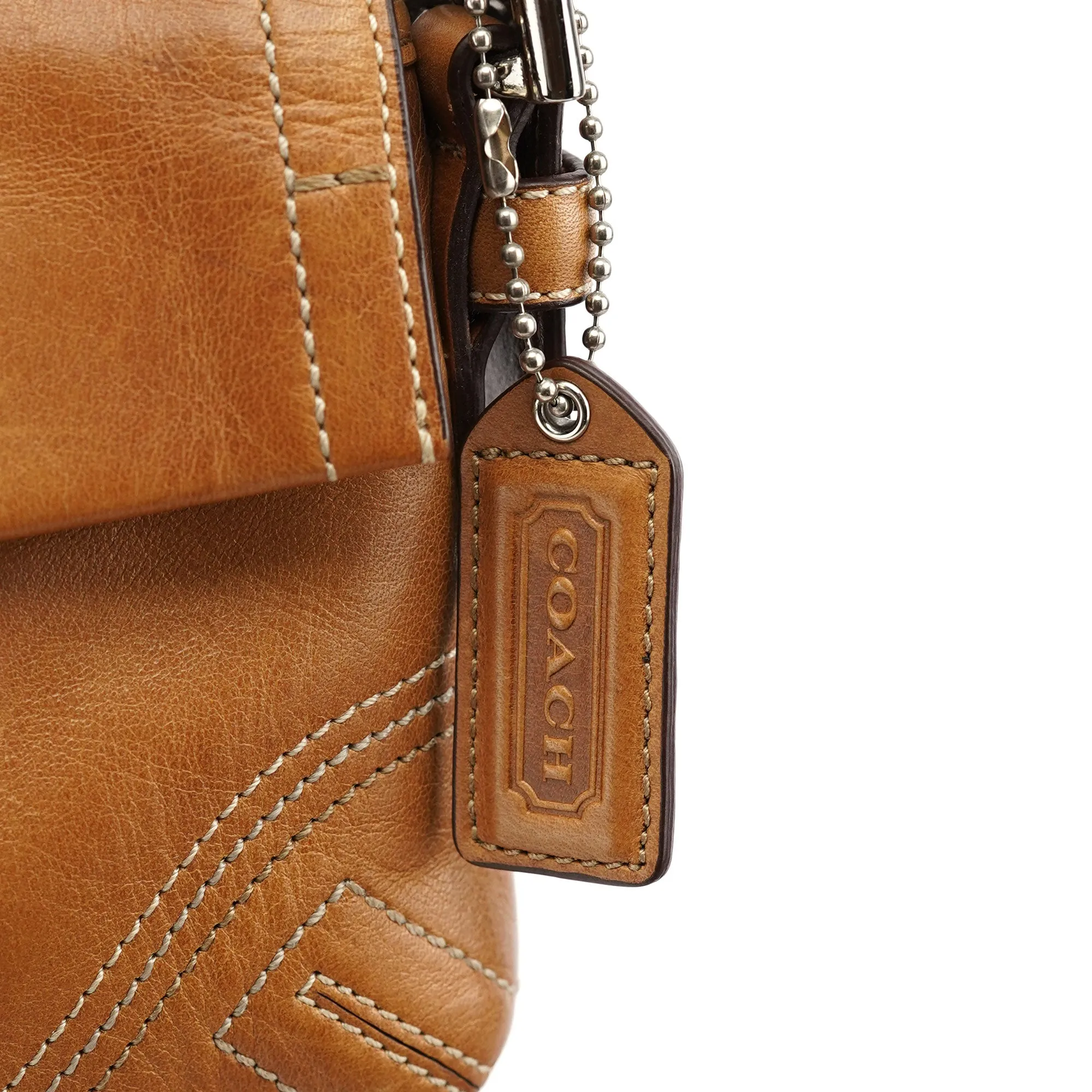 8A05 Brown Leather Soho Shoulder Bag