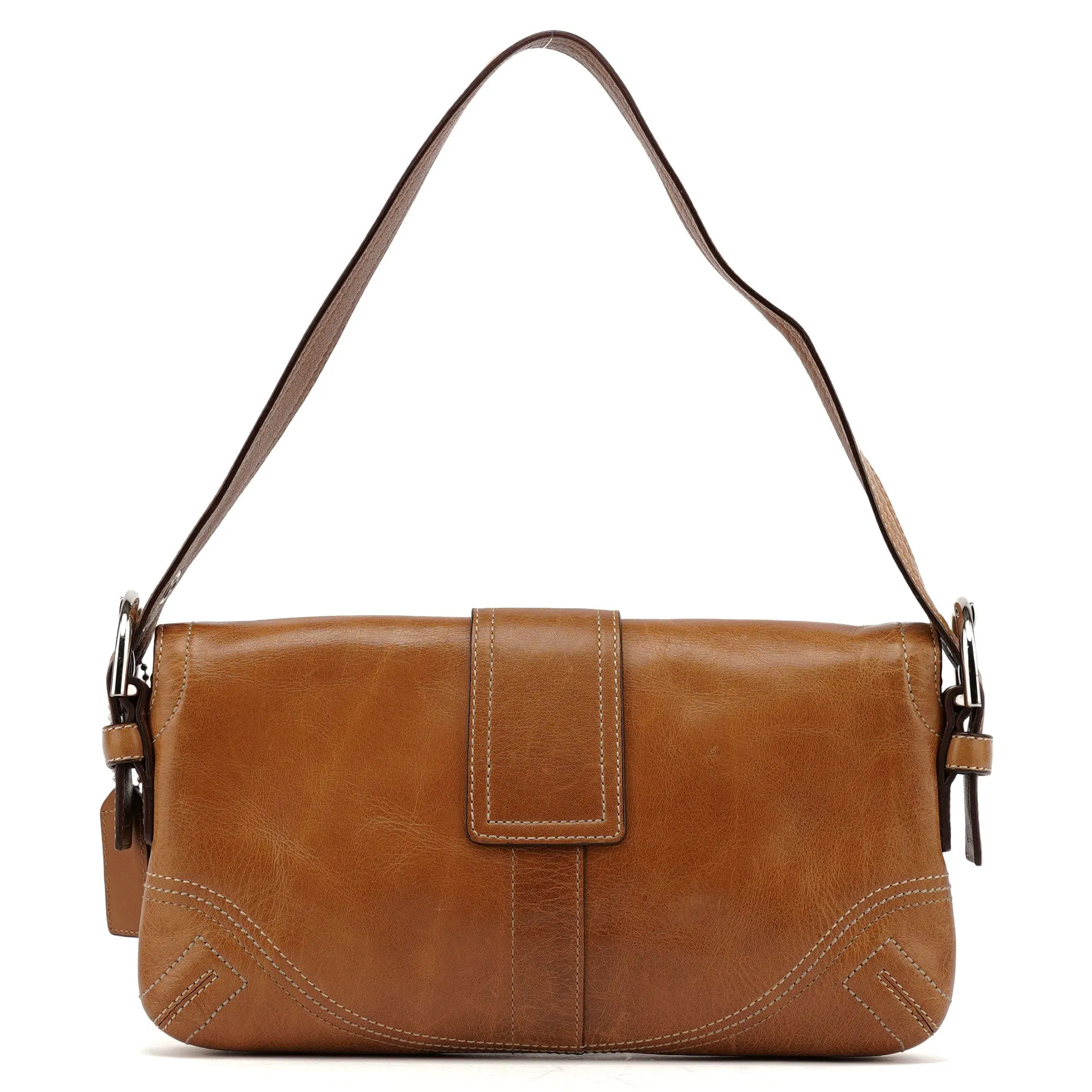 8A05 Brown Leather Soho Shoulder Bag