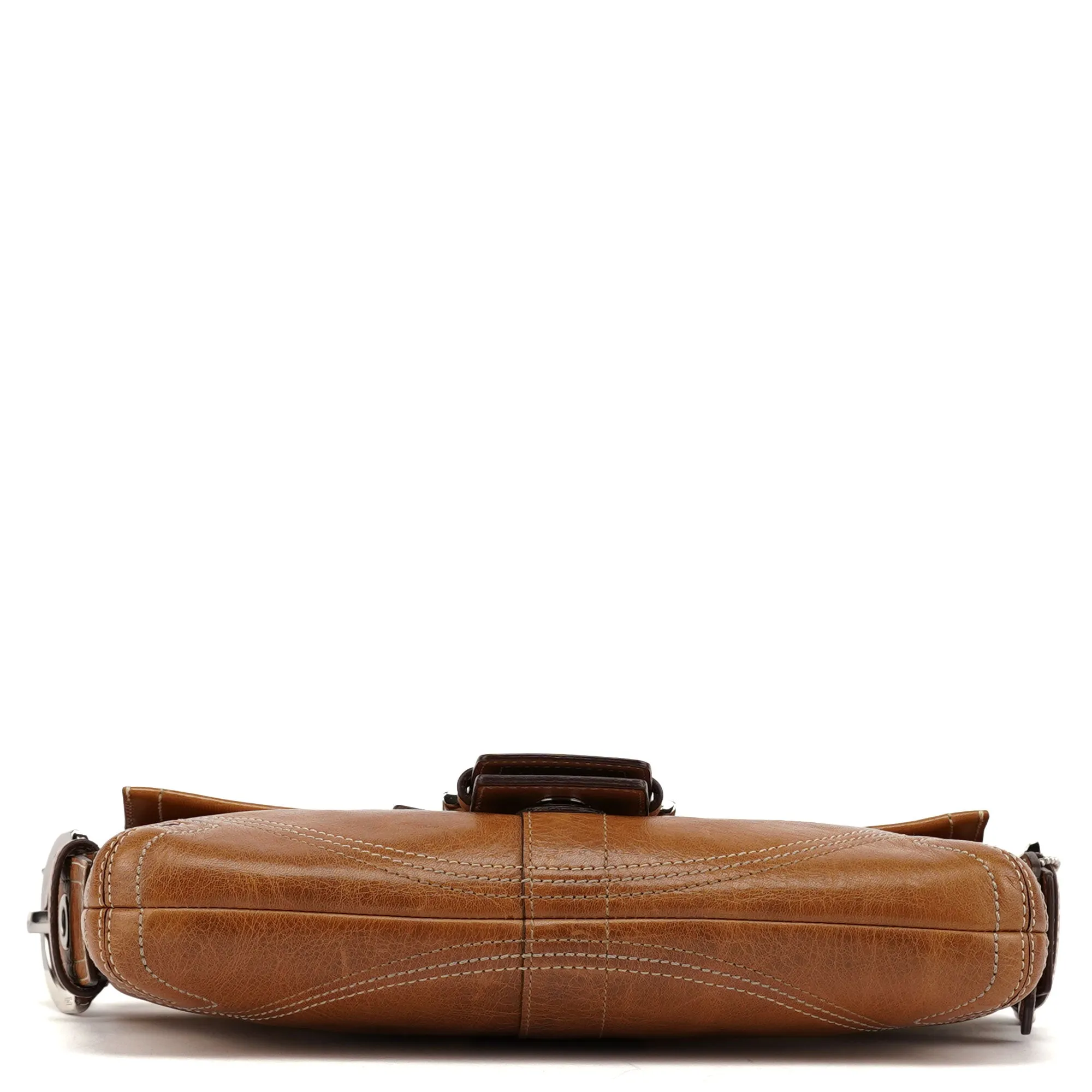 8A05 Brown Leather Soho Shoulder Bag