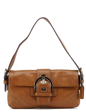 8A05 Brown Leather Soho Shoulder Bag
