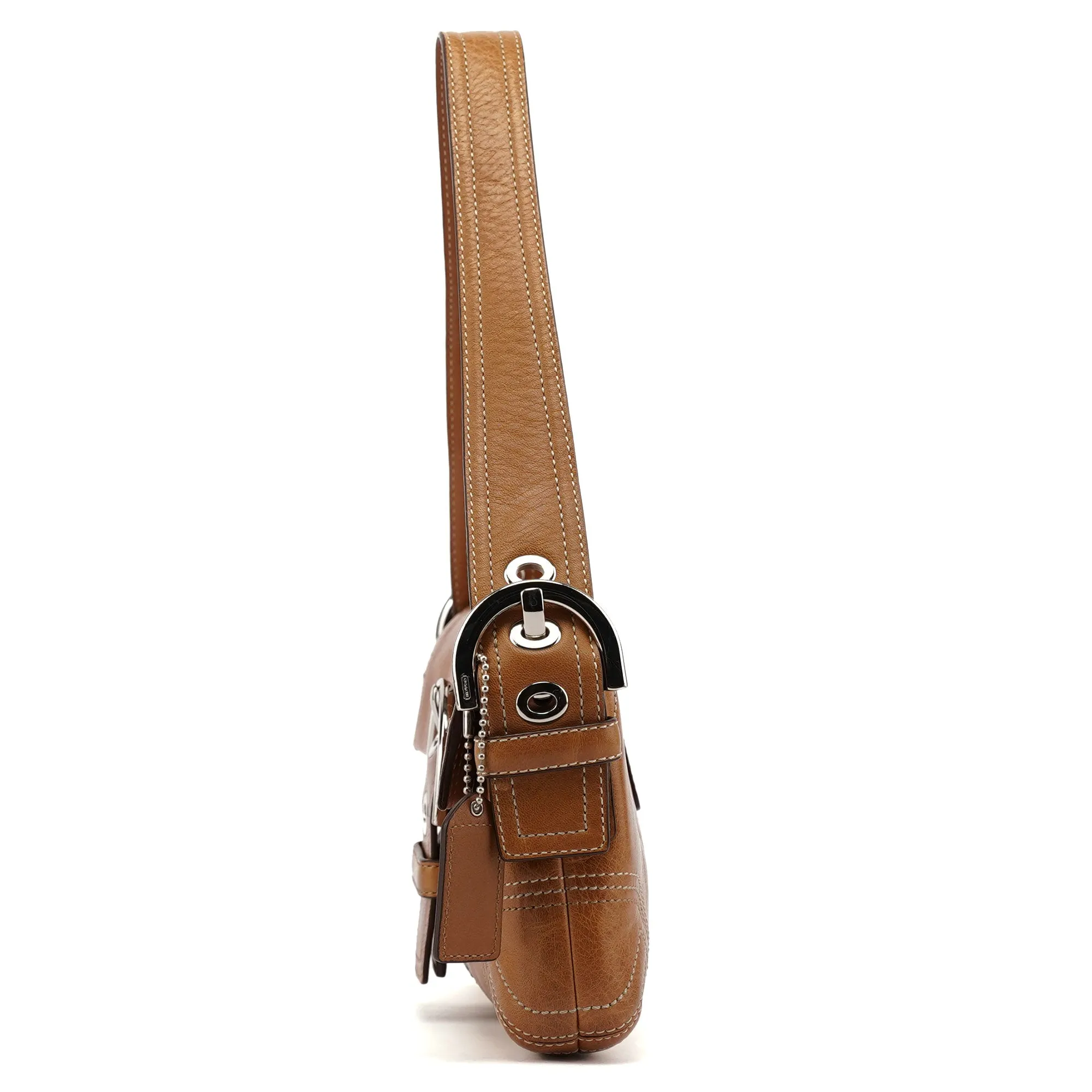8A05 Brown Leather Soho Shoulder Bag