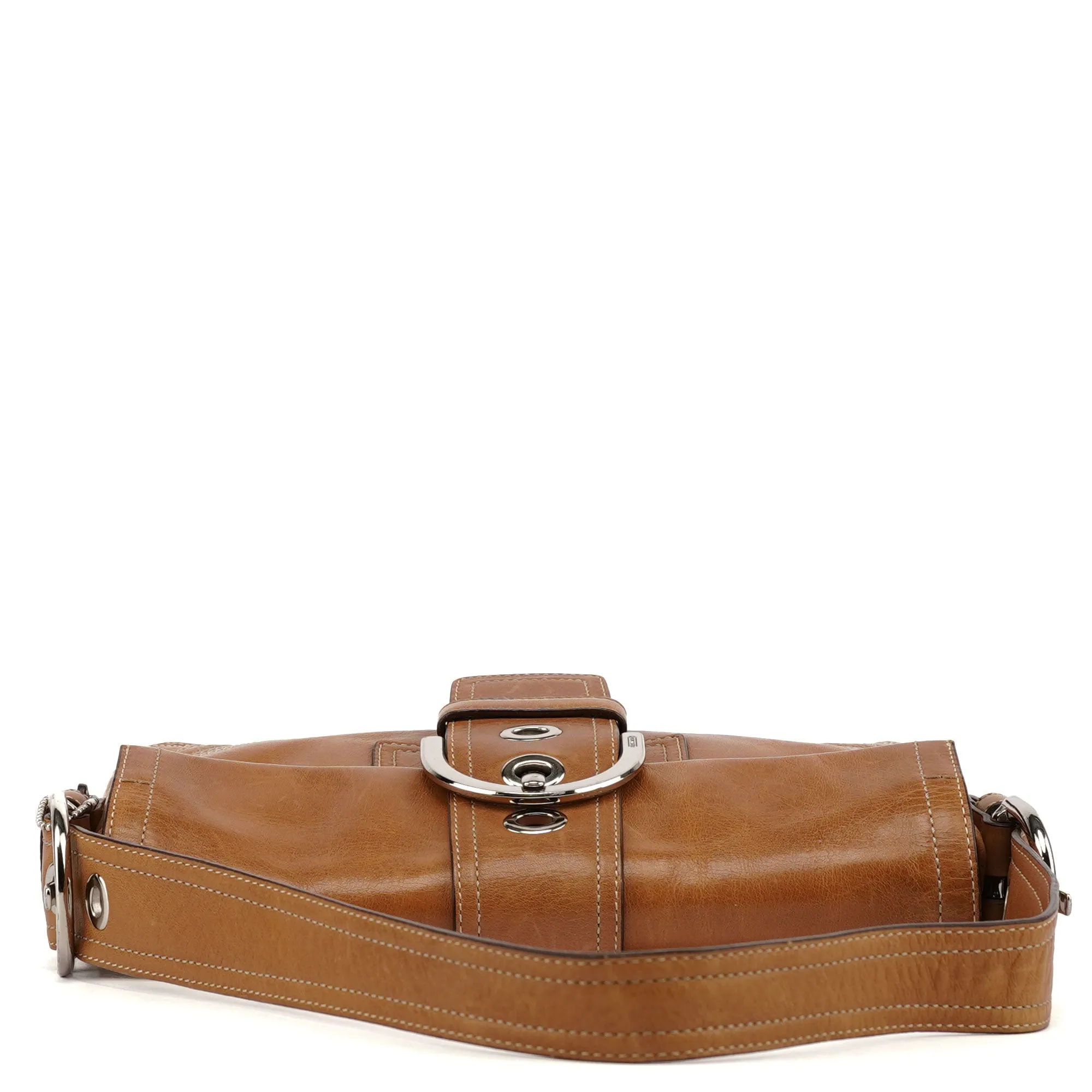 8A05 Brown Leather Soho Shoulder Bag