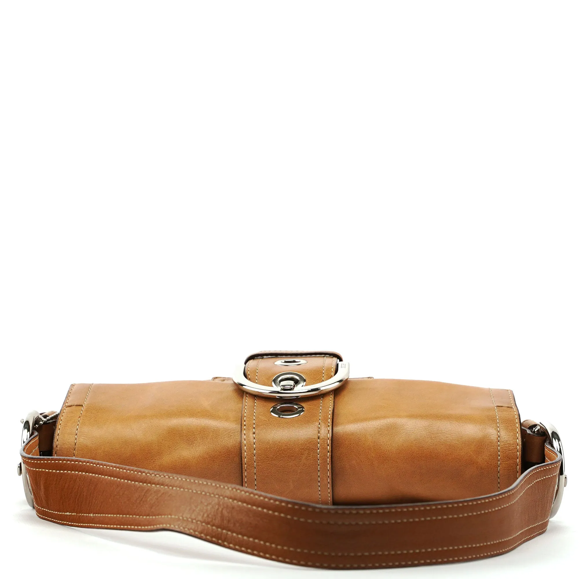8A05 Camel Leather Soho Shoulder Bag