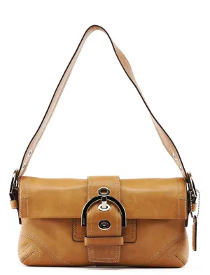 8A05 Camel Leather Soho Shoulder Bag