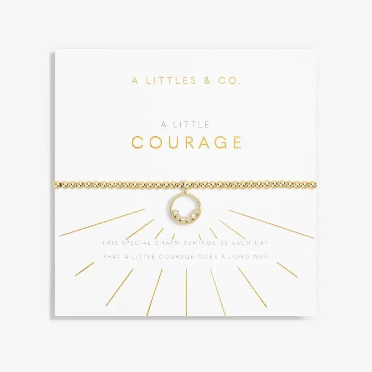 A Little 'Courage' Bracelet In Gold-Tone Plating