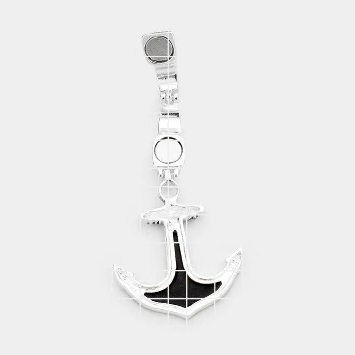 Abalone Anchor Pendant Set