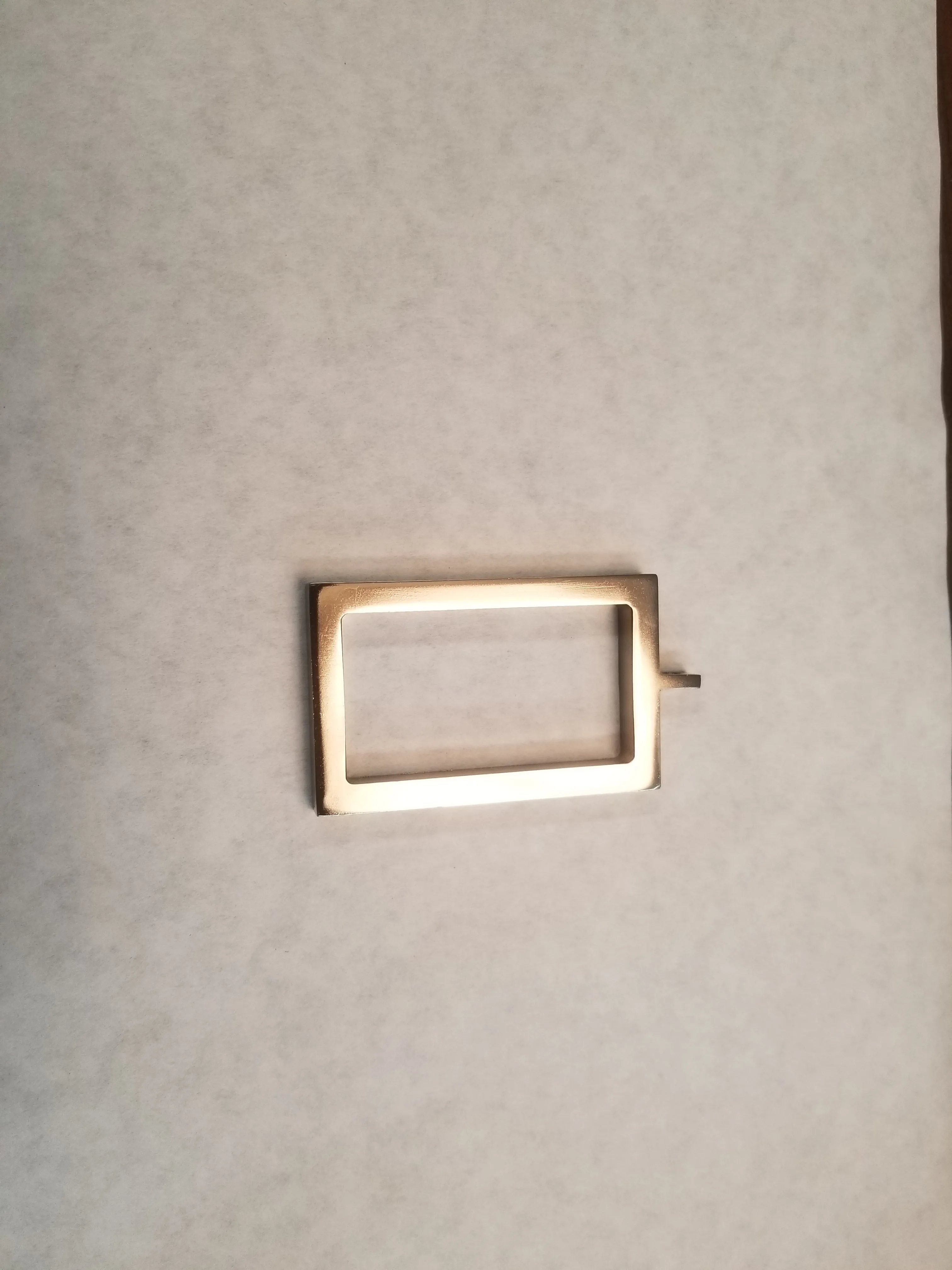 Acrylic/Metal Ring for Rectangular Rod, each.