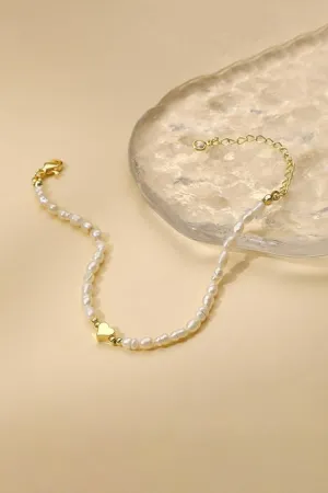 Adjustable Gold Faux Pearl  Bracelets