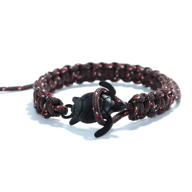 Adjustable Scuba Turtle Bracelet - various colours