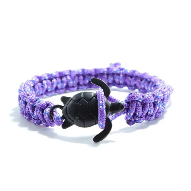 Adjustable Scuba Turtle Bracelet - various colours