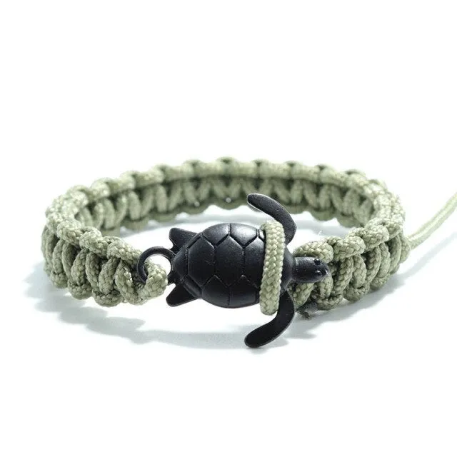 Adjustable Scuba Turtle Bracelet - various colours